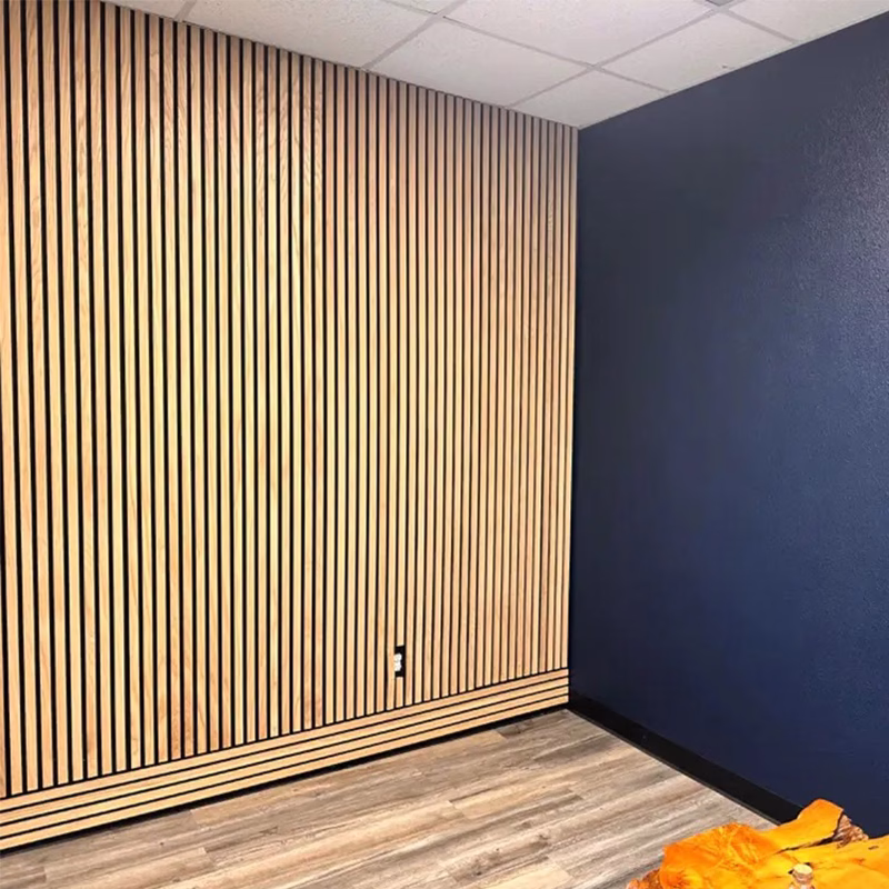 Akupanel LED Acoustic Panels with Metallic Cover and Soundproof Wood Slat Wall Light and Accessories Display 主图 7