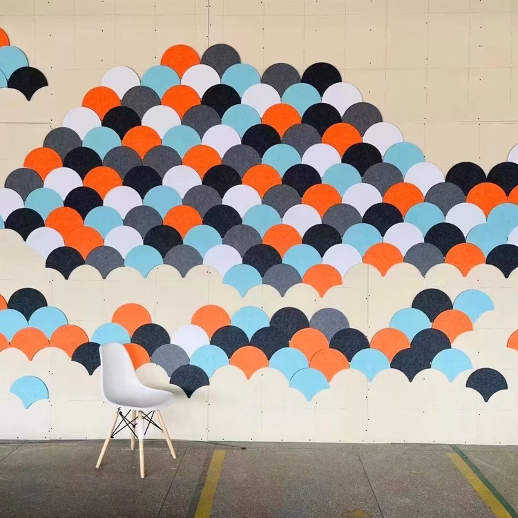 3D Ceiling Pet Polyester Felt Acoustic Panels Decorative Soundproof Polyester Fiber Acoustic Panel 主图 4