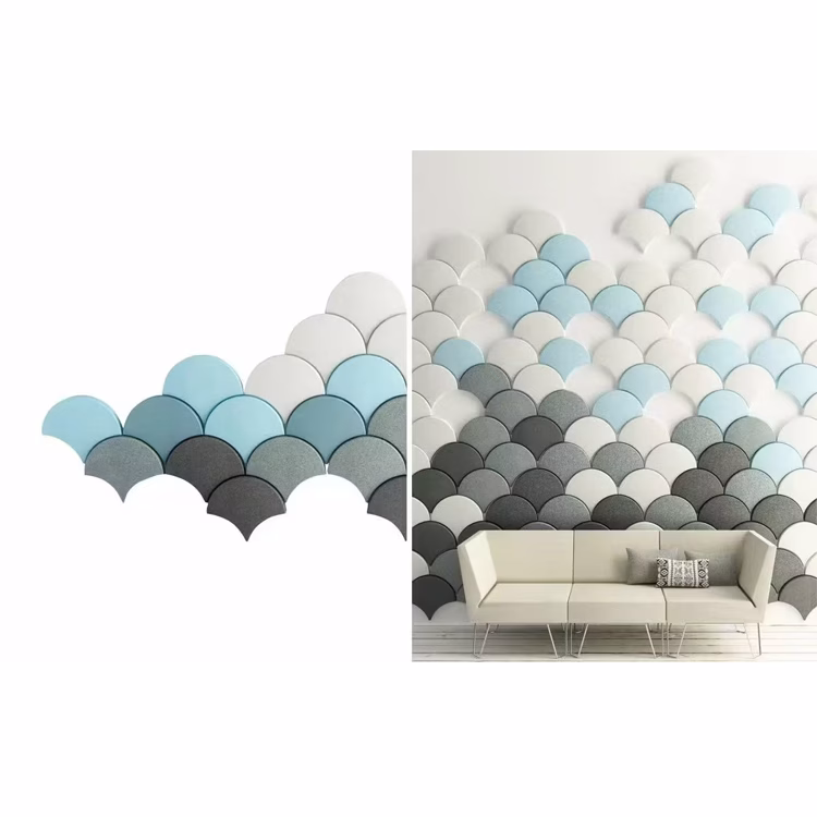 3D Ceiling Pet Polyester Felt Acoustic Panels Decorative Soundproof Polyester Fiber Acoustic Panel 主图 5