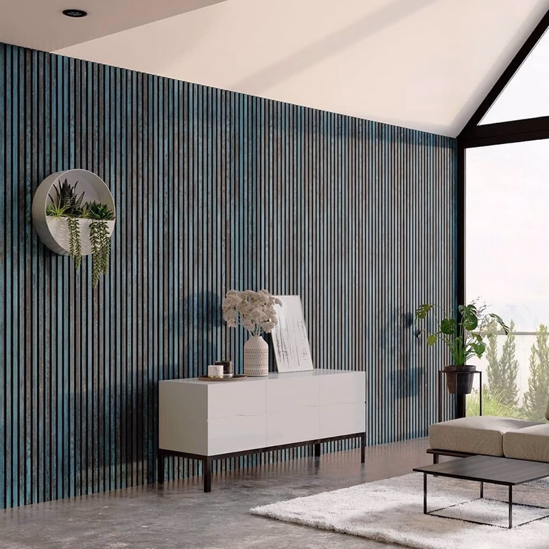 Akupanel 3M Grooved Wooden Walnut Soundproofing Acoustic Wall Panel For Cinema 主图 6