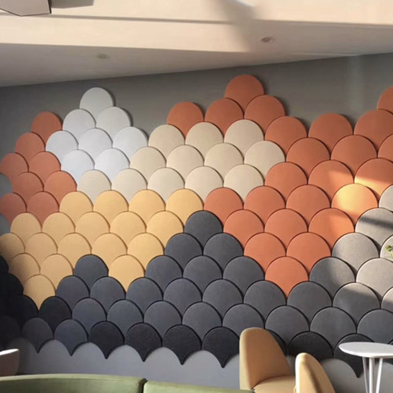 Decorative Acoustic Panel Soundproof 3D Polyester Acoustic Wall Panels PET Acoustic Board 主图 7