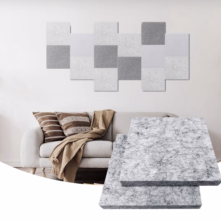 SoundNice Fireproof pet acoustic panels Felt Oak Polyester Acoustic wall Panels for recording studio 主图 2