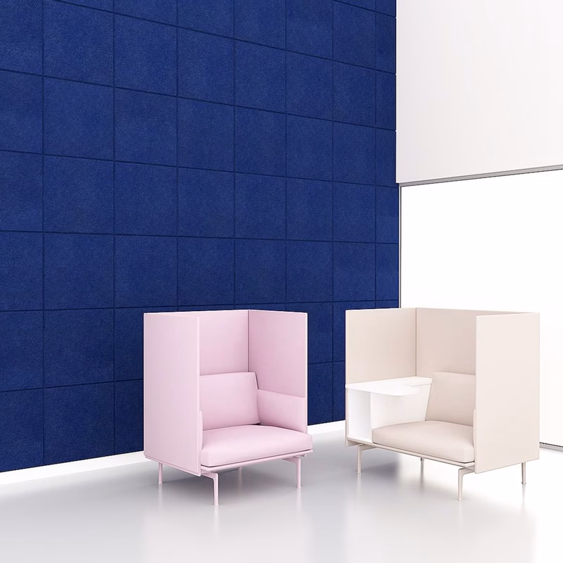 12mm Flame Retardant Hot Sale Polyester Fiber Wall Carved Acoustic Panels 主图 7