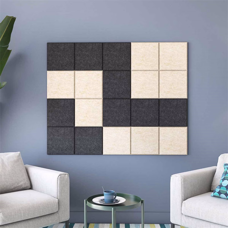 Cheap Noise Absorption Fabric Wrapped Polyester Panel Cloth Sound Absorbing Board For Recording Studio 主图 4