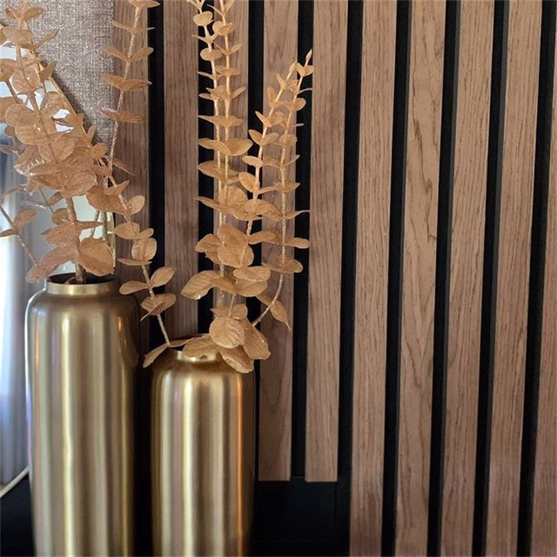 China Manufacturer Economic Sound Isolation Wooden Acoustic Panel For Interior Decoration Slat wall Panel 主图 5